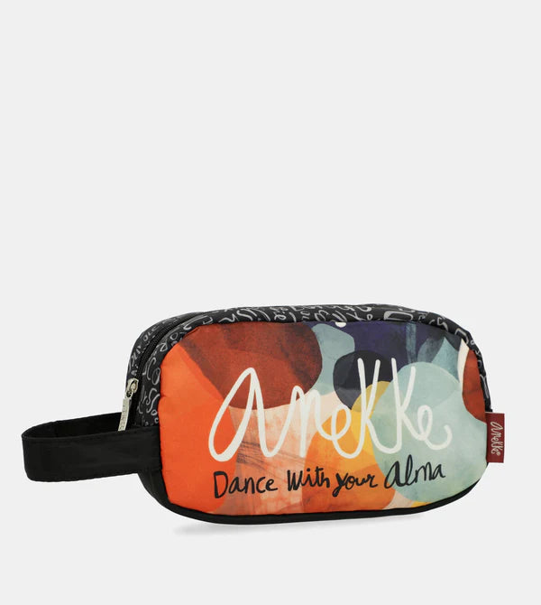Beauty Case Anekke con Stampa Colorata e Manico Laterale Arancione TU | Giò Fashion