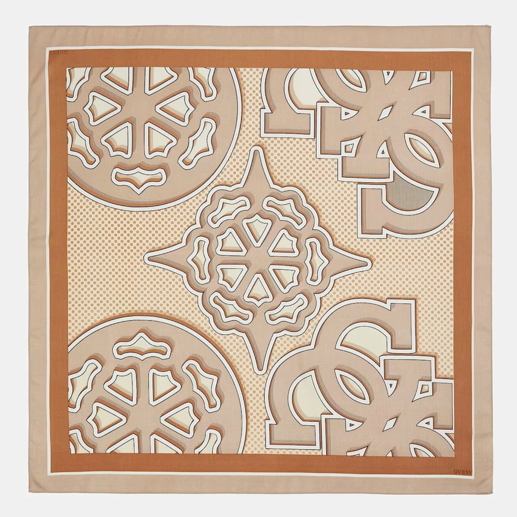 Foulard in raso Guess con stampa grafica