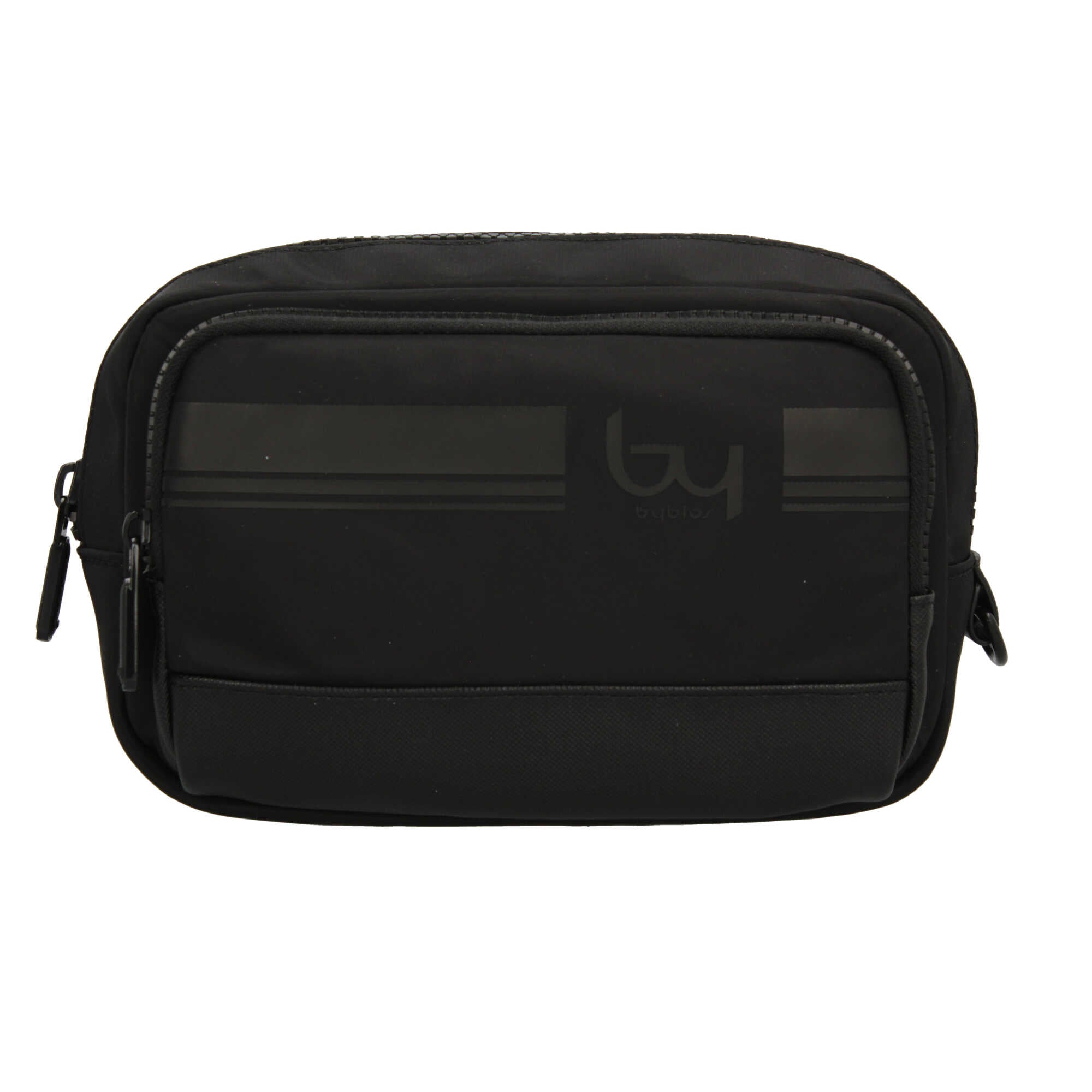 By Byblos borsa a mano uomo in tessuto tecnico con dettagli in ecopelle NERO TU | Giò Fashion