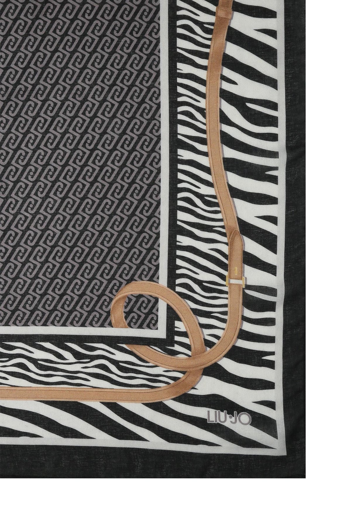 Liu Jo Stola Donna Animalier con Stampa Cinturini e Logo