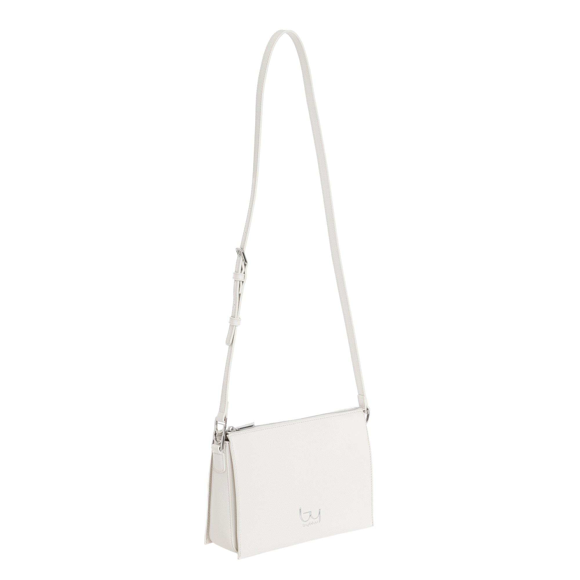 Borsa a tracolla Byblos donna compatta con zip superiore e design minimal AVORIO TU | Giò Fashion