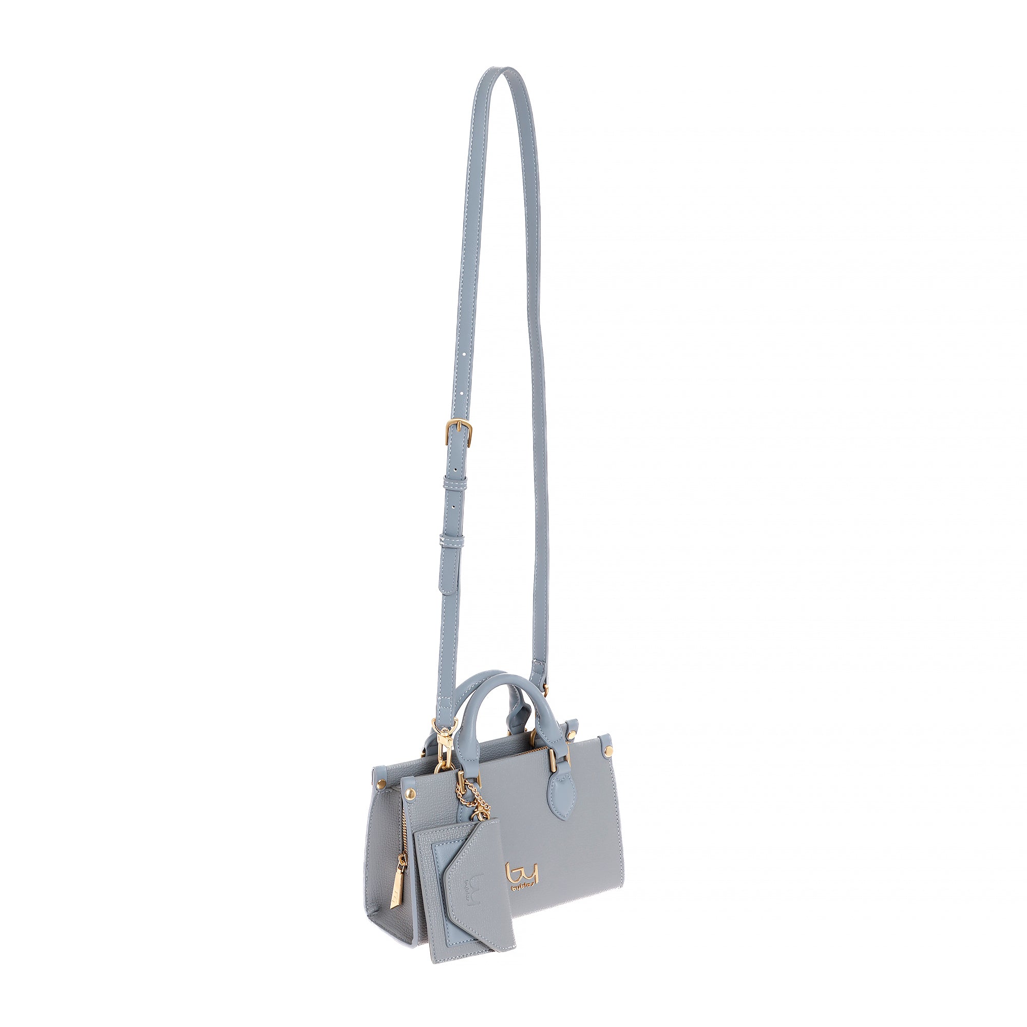 Borsa a mano Byblos donna compatta con tracolla regolabile e accessorio coordinato Blu TU | Giò Fashion