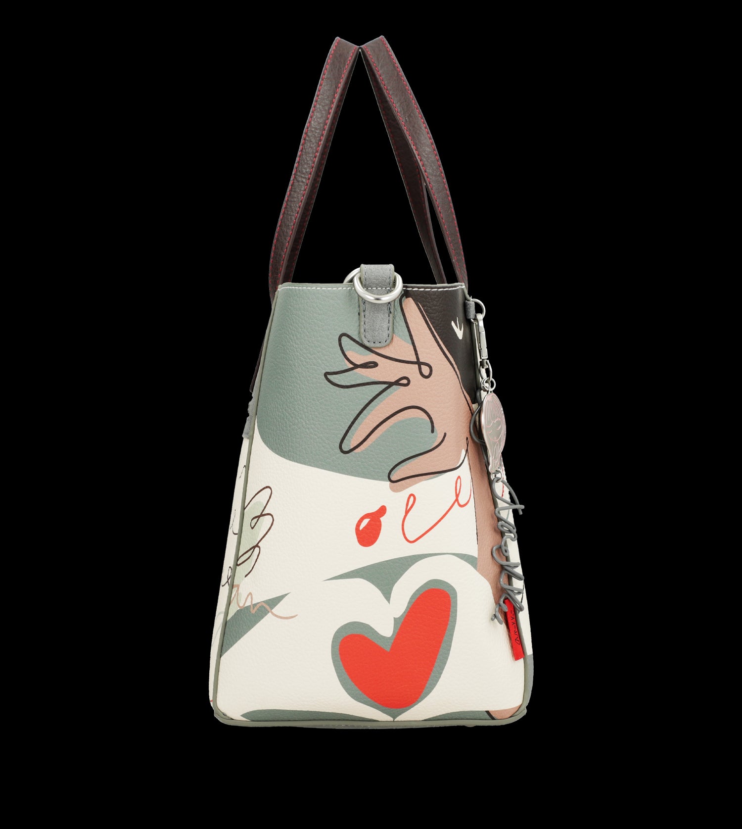 Borsa Anekke dallo stile artistico con doppio manico