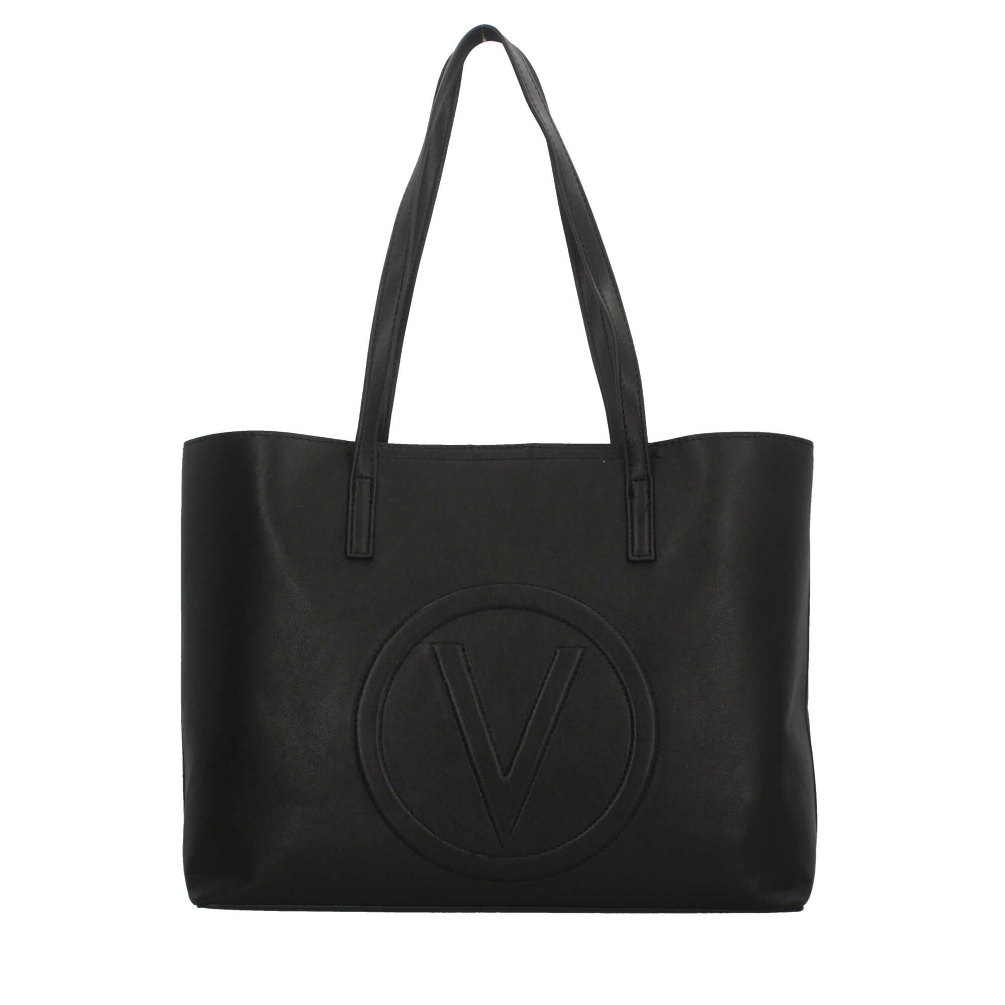 Borsa shopper Valentino con logo in rilievo e tracolla regolabile