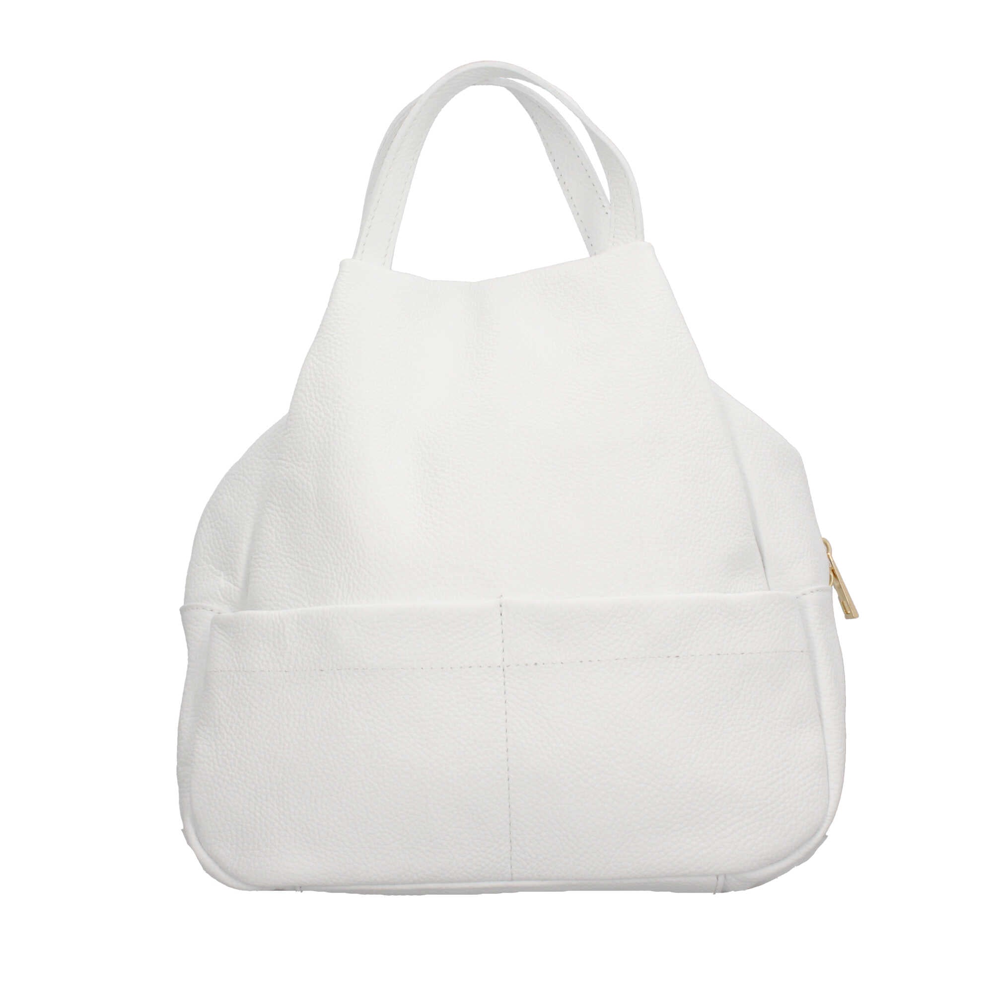 Zaino in pelle con chiusura zip Mde In Italy