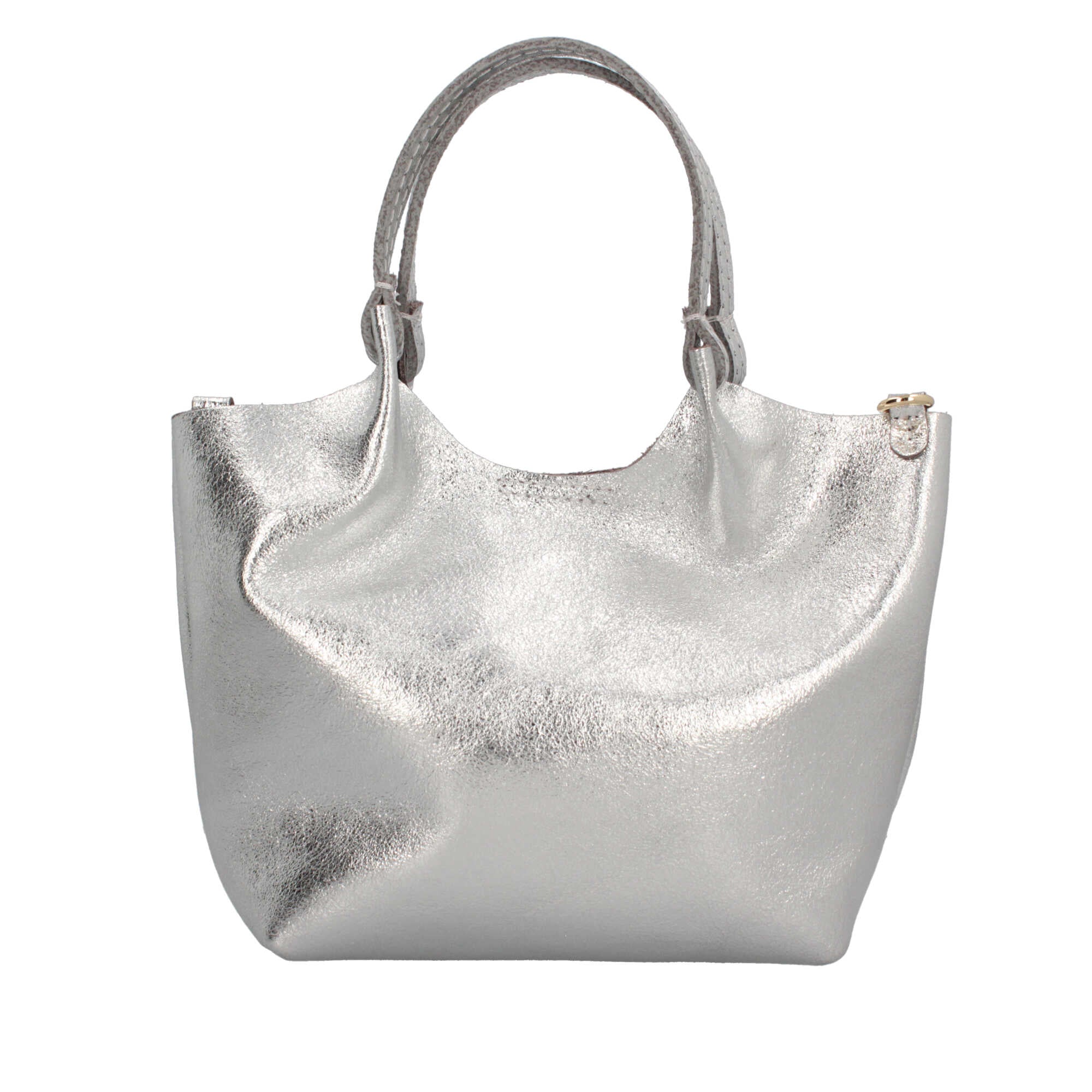 Borsa a mano in pelle martellata Made in Italy dal design versatile