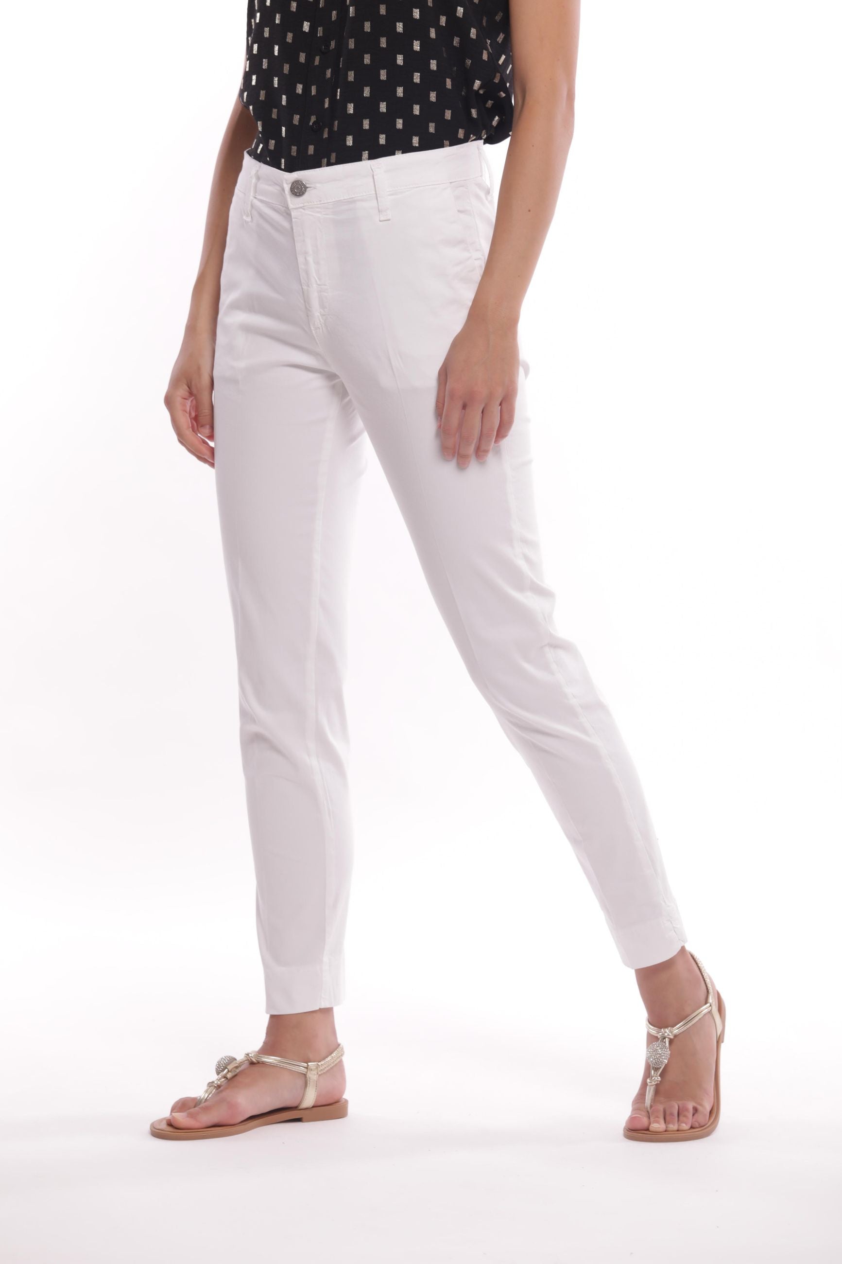 Minimua Pantalone Slim con Polsini Elasticizzati