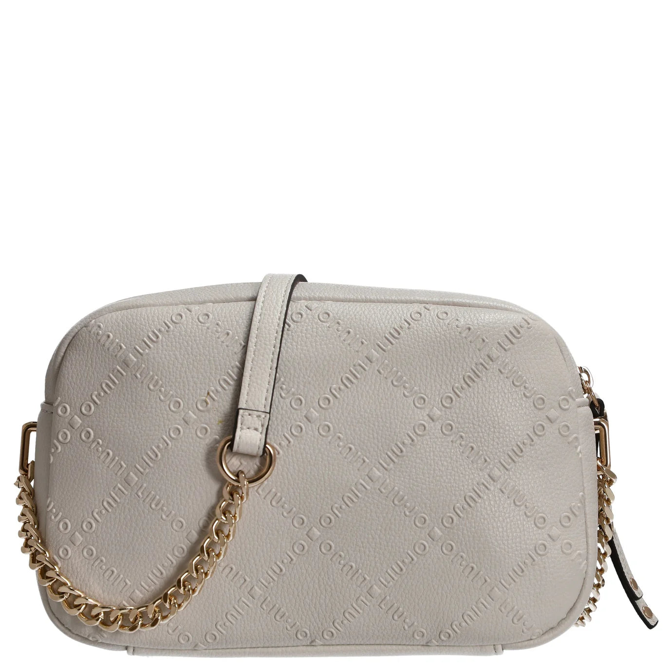 Borsa a tracolla Liu Jo con logo all over Bianco TU | Giò Fashion