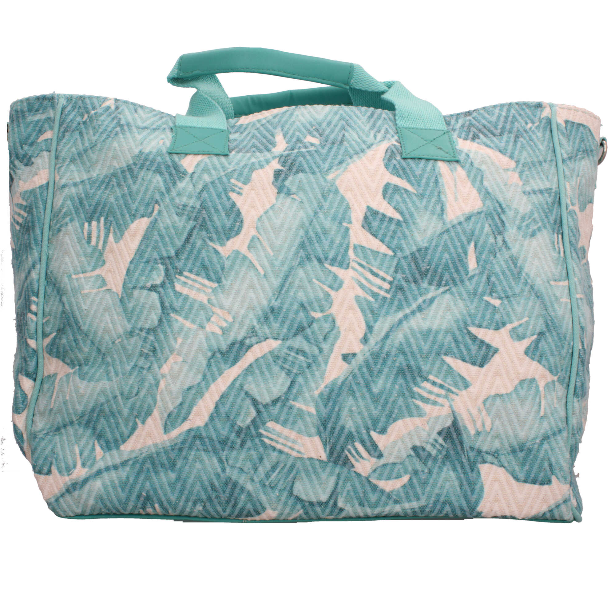 Borsa mare Kuve in tessuto fantasia tropicale