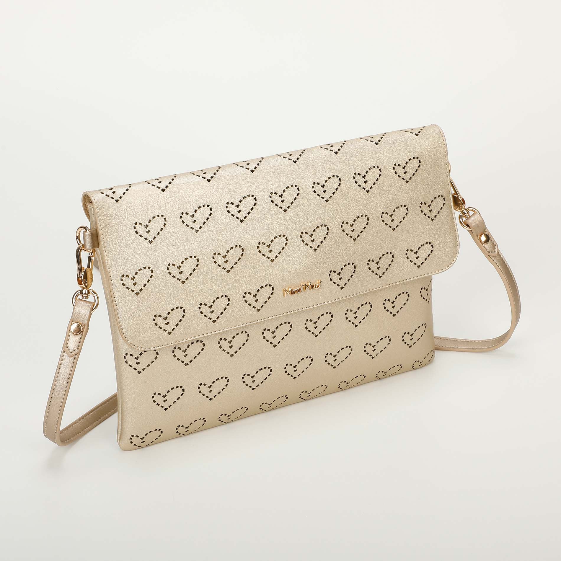 Mimi Mua borsa a tracolla con cuore traforato