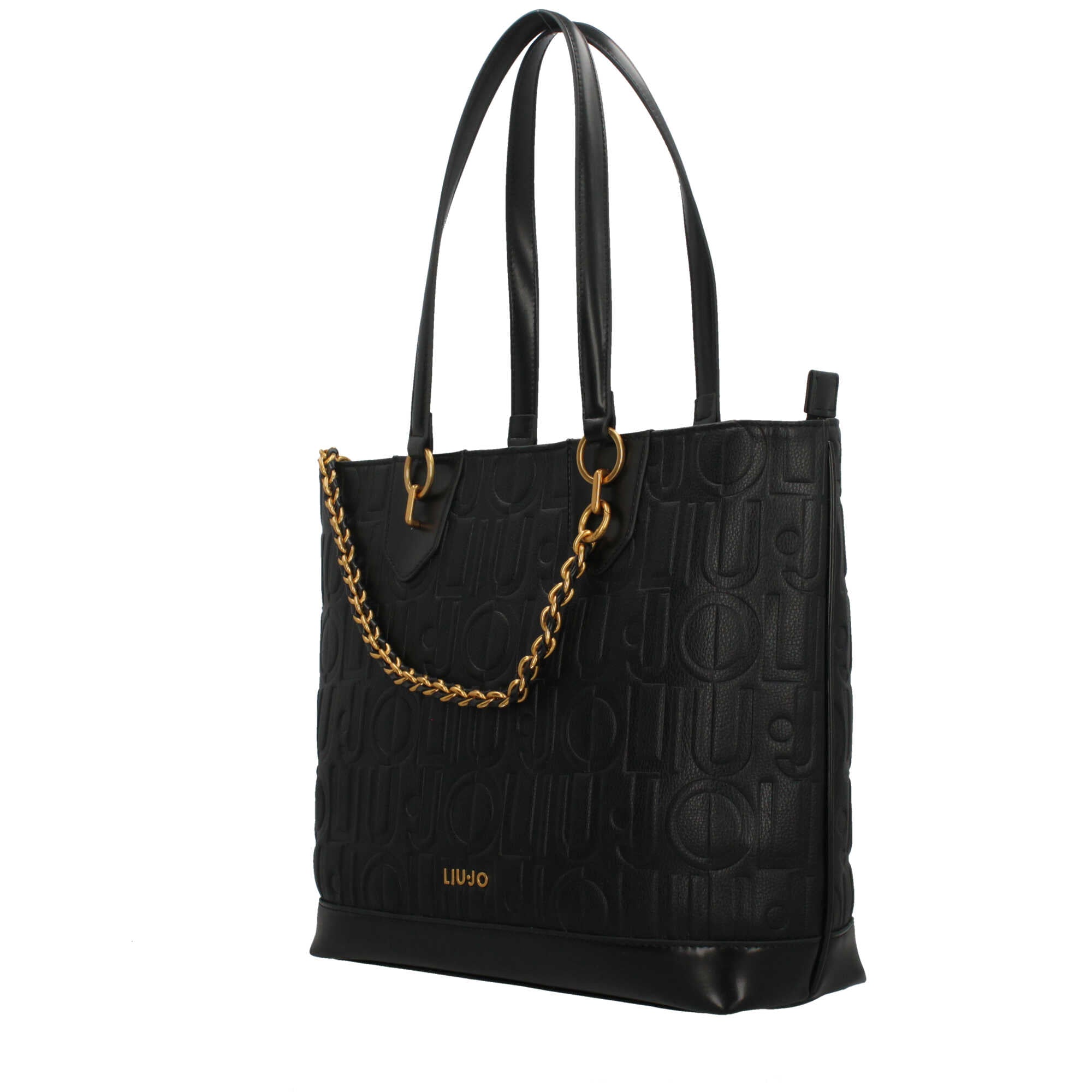 Borsa Shopper Donna Liu Jo con Logo in Rilievo e Catena Decorativa
