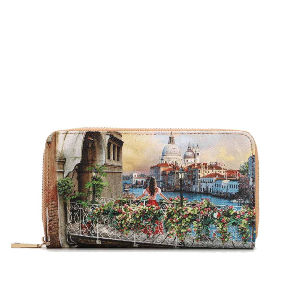 Portafoglio Panoramico YNot FLOWERY CANAL TU | Giò Fashion