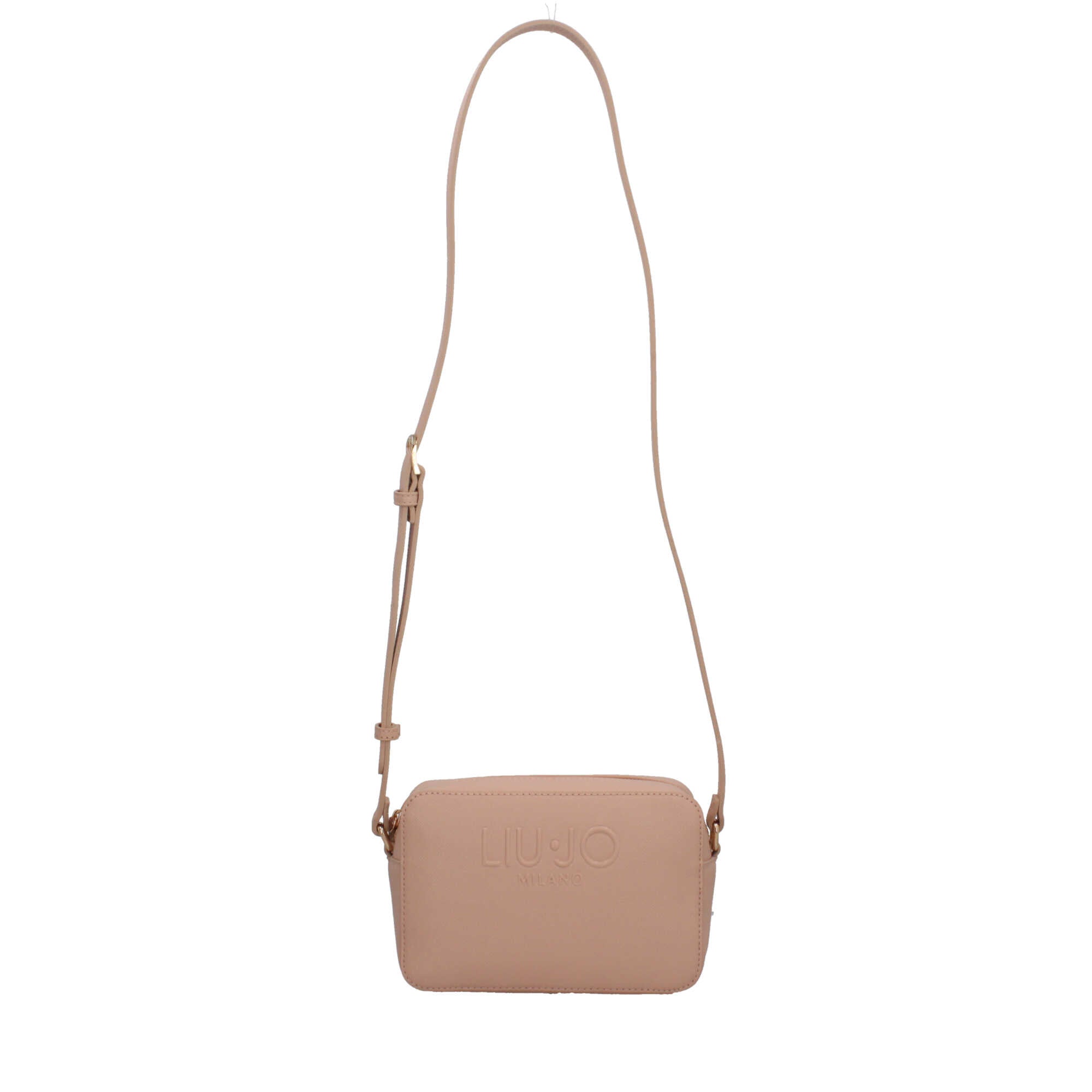 Borsa a Tracolla Donna Liu Jo con Logo in Rilievo Avorio TU | Giò Fashion