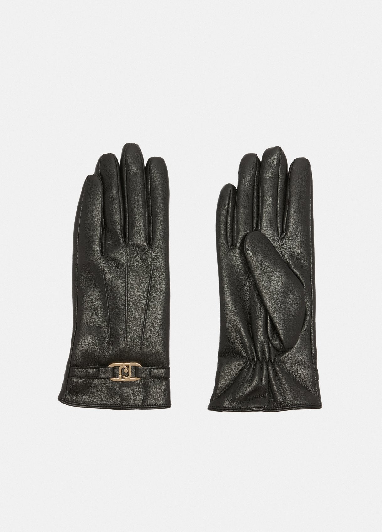 Liu Jo guanti con logo Nero TU | Giò Fashion