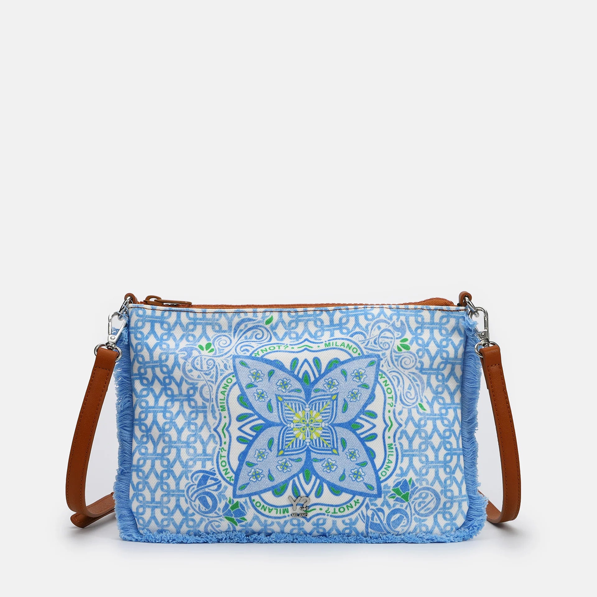 Clutch mare Ynot in tessuto con tracolla rimovibile