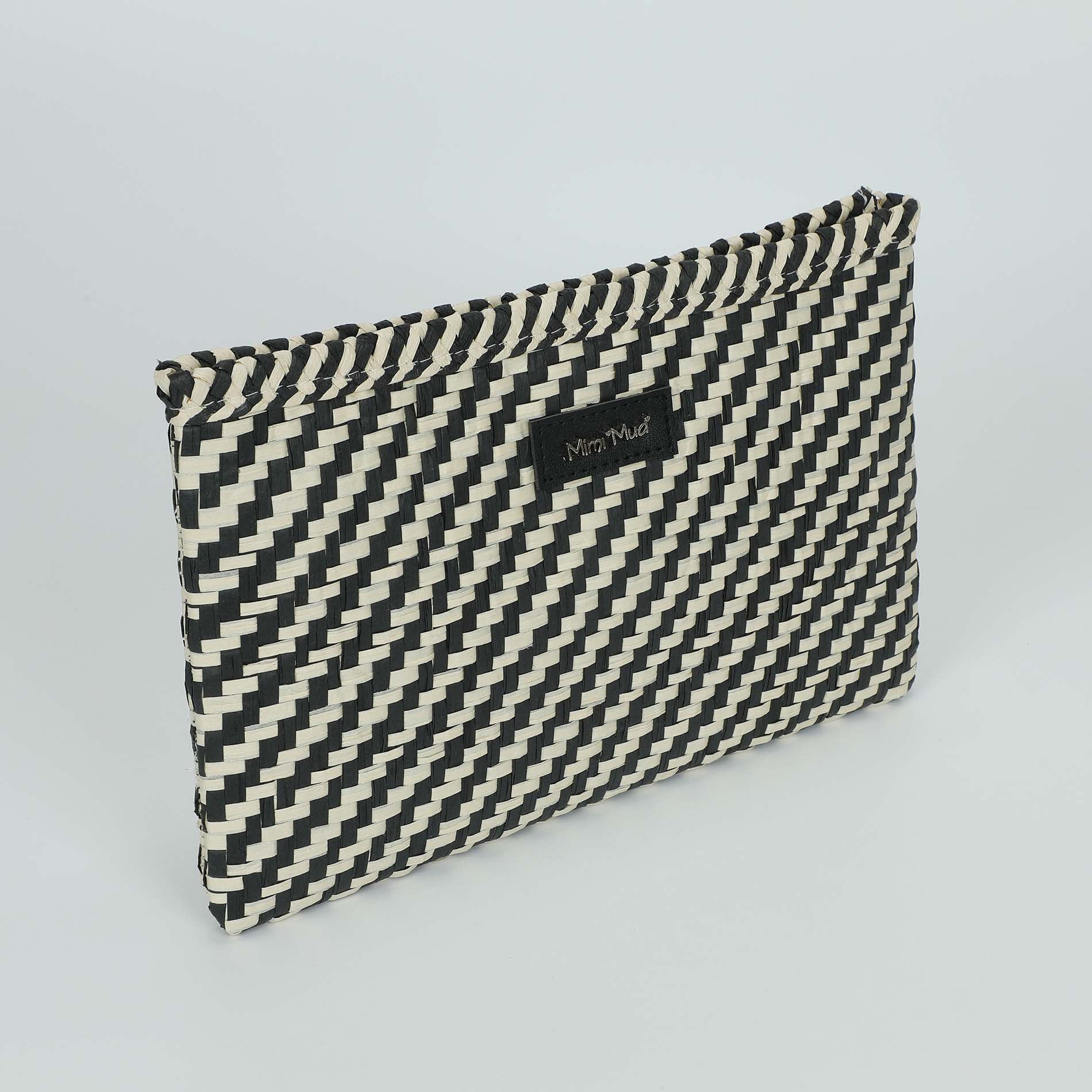 Mimi Mua pochette in paglia intrecciata