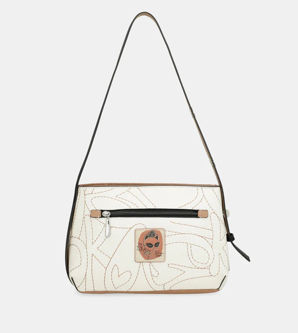 Borsa a spalla Anekke con illustrazione artistica