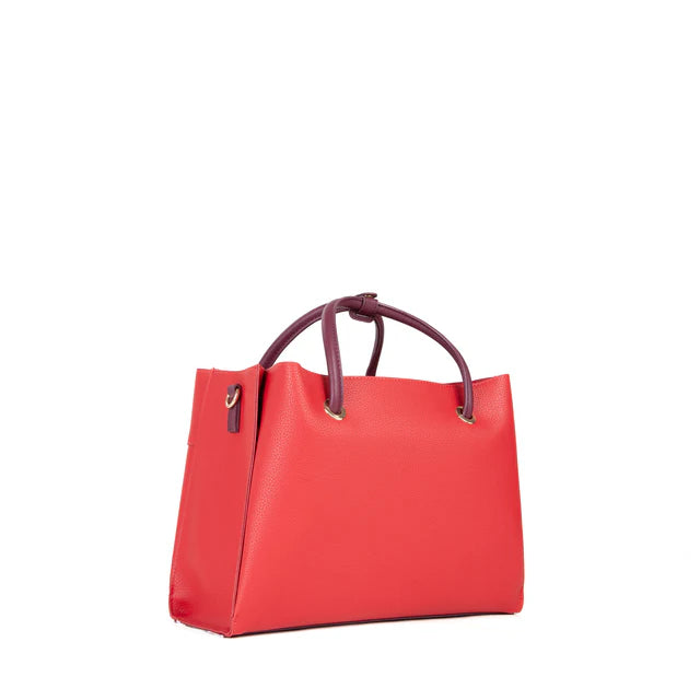 Borsa a mano in pelle sintetica