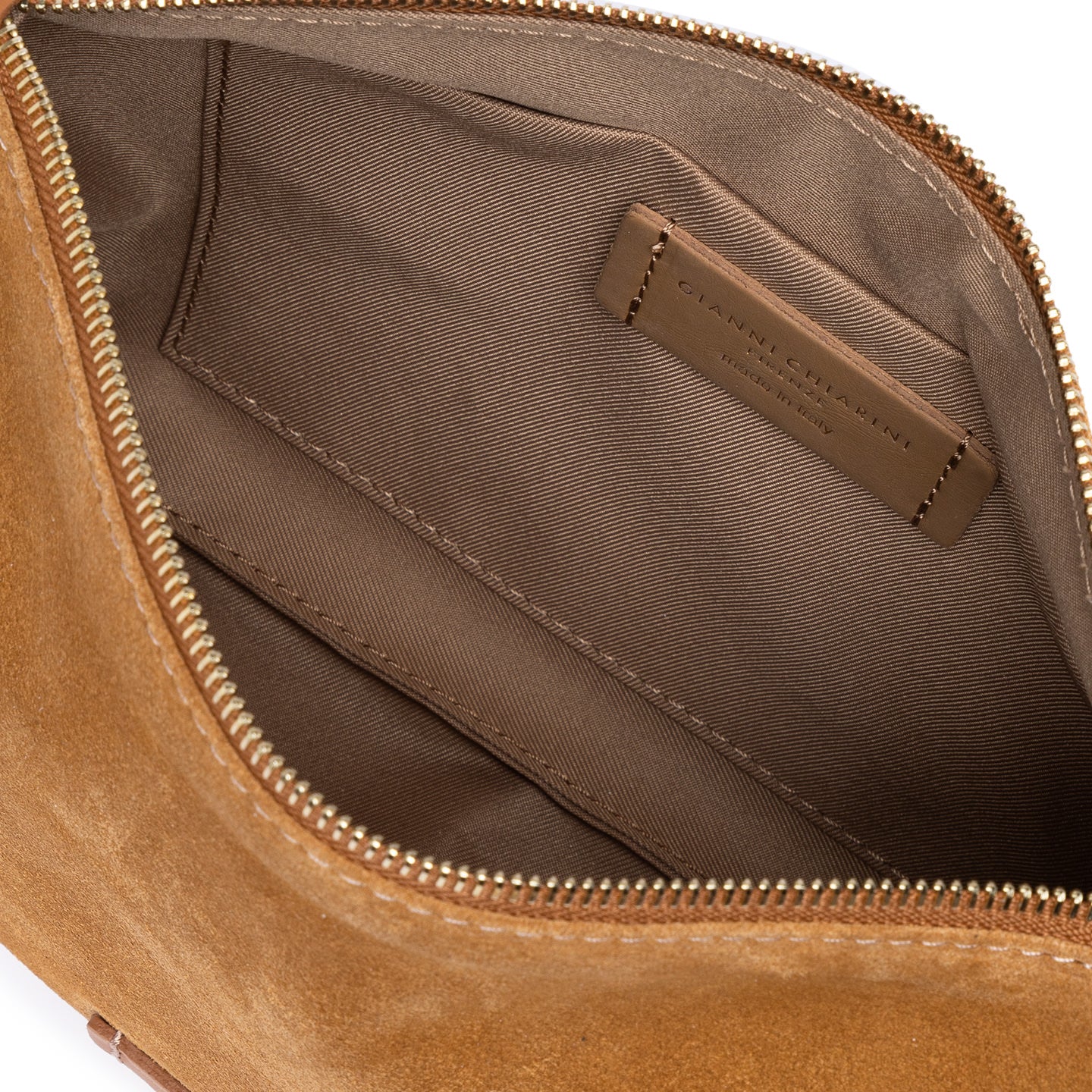 Gianni Chiarini Nora Pouch borsa in pelle scamosciata con tracolla removibile