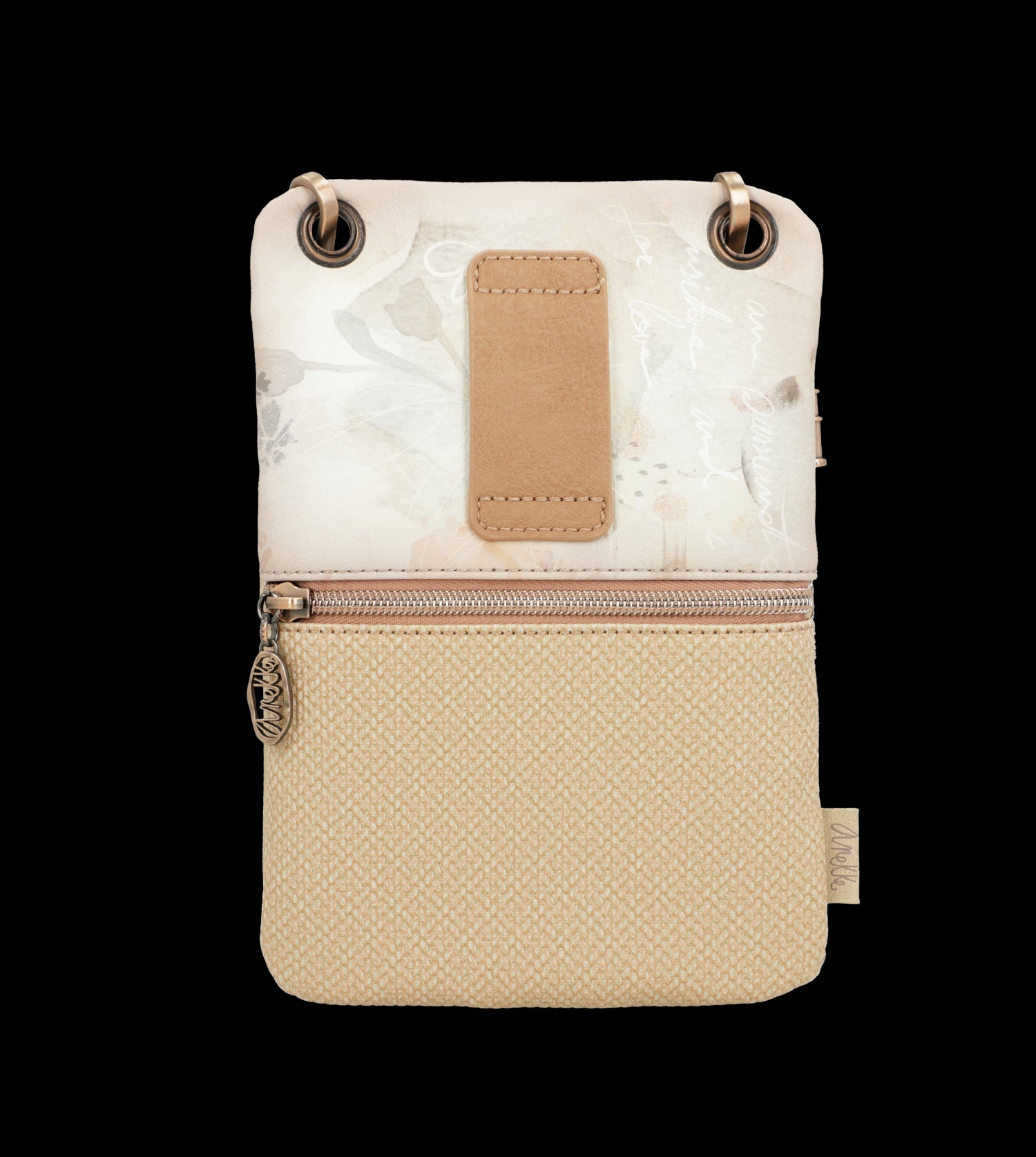 Borsa a tracolla Anekke compatta ed elegante con doppia zip