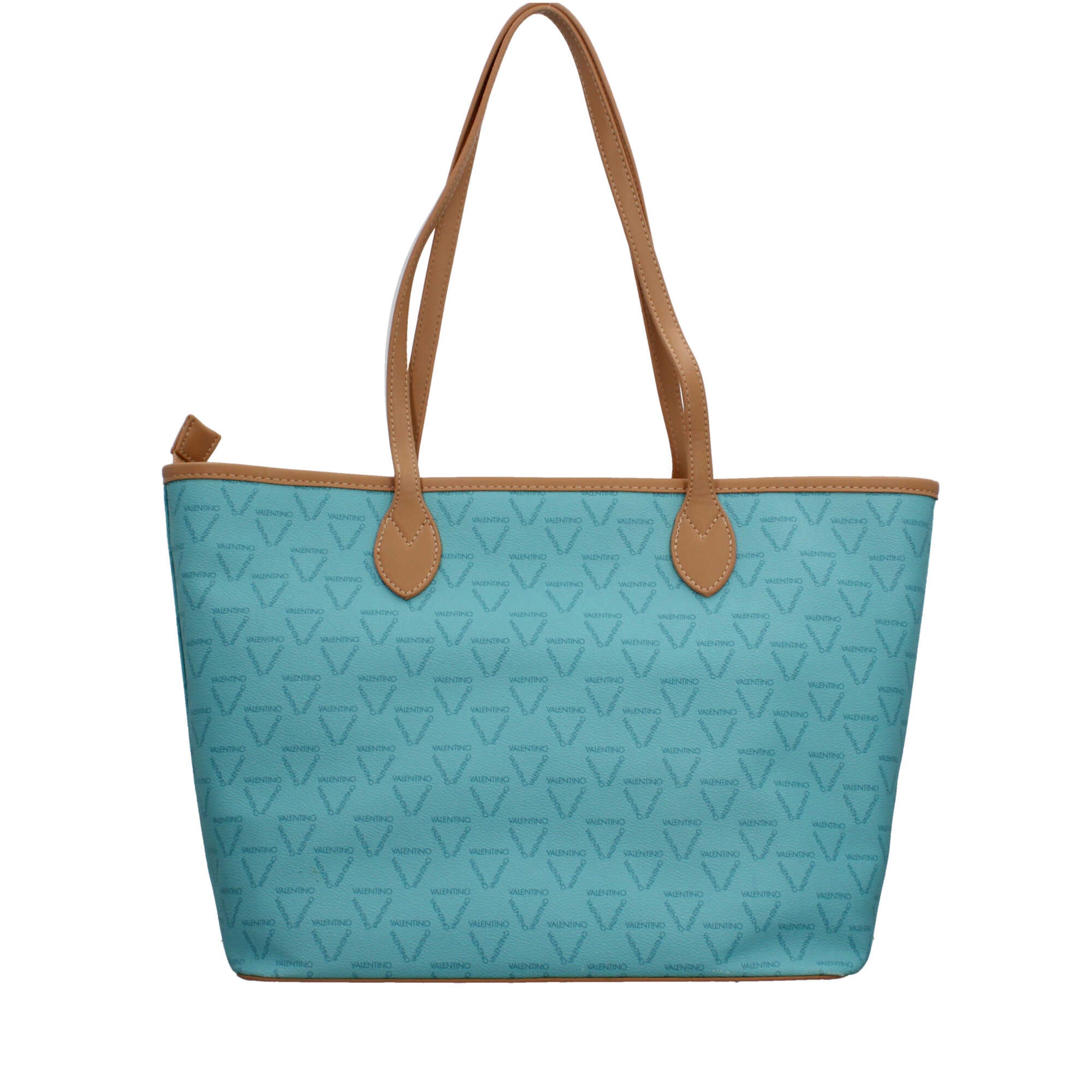 Borsa Valentino shopper in pelle sintetica con logo frontale