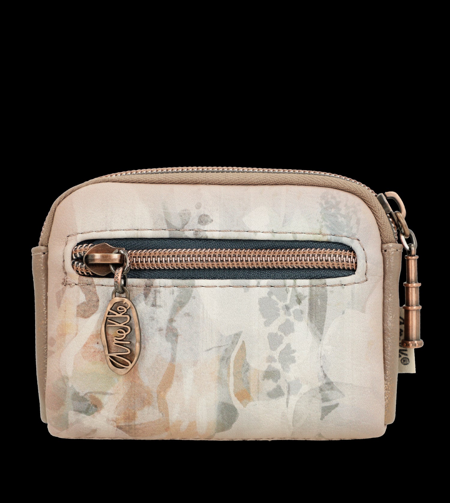 Portamonete Anekke compatto ed elegante con chiusura zip