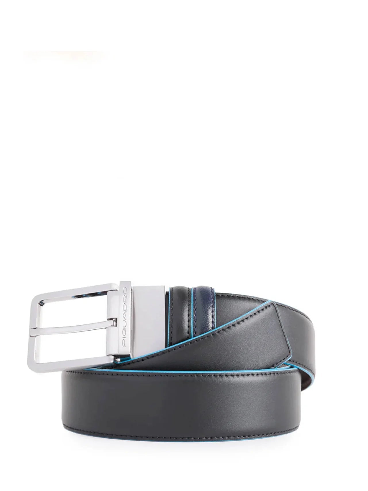 Cintura Piquadro in pelle con fibbia in metallo regolabile