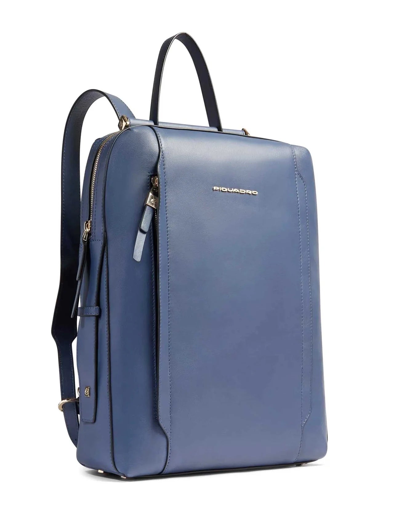 Piquadro zaino porta PC 14" in pelle con protezione antiurto e RFID