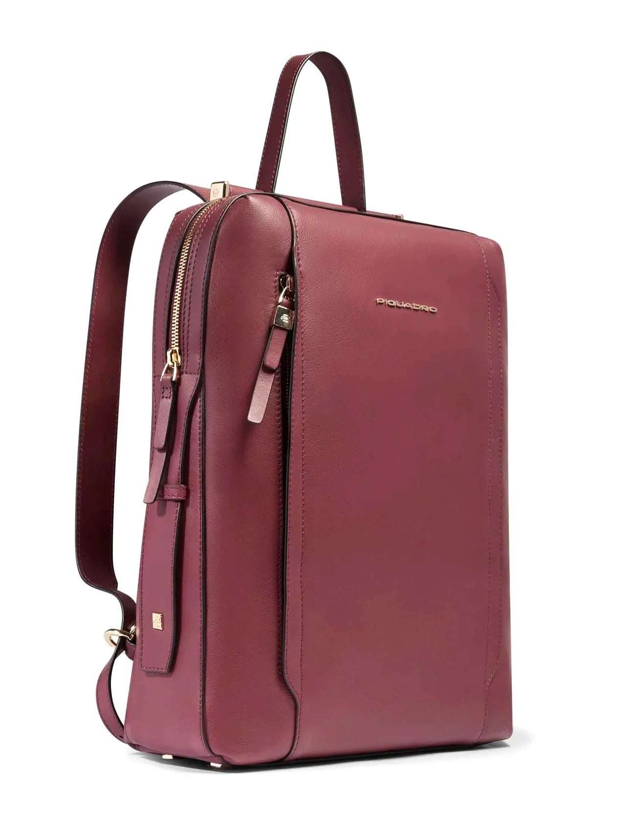 Piquadro zaino porta PC 14" in pelle con protezione antiurto e RFID