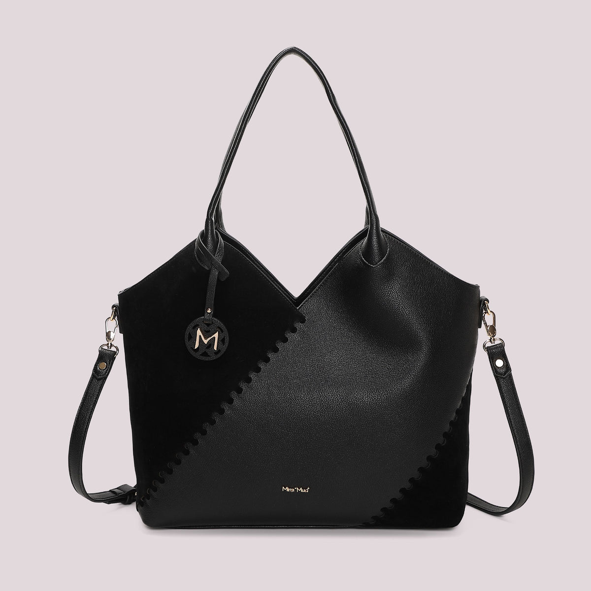 Borsa Shopping Donna Mimi Mua con Patch Diagonale