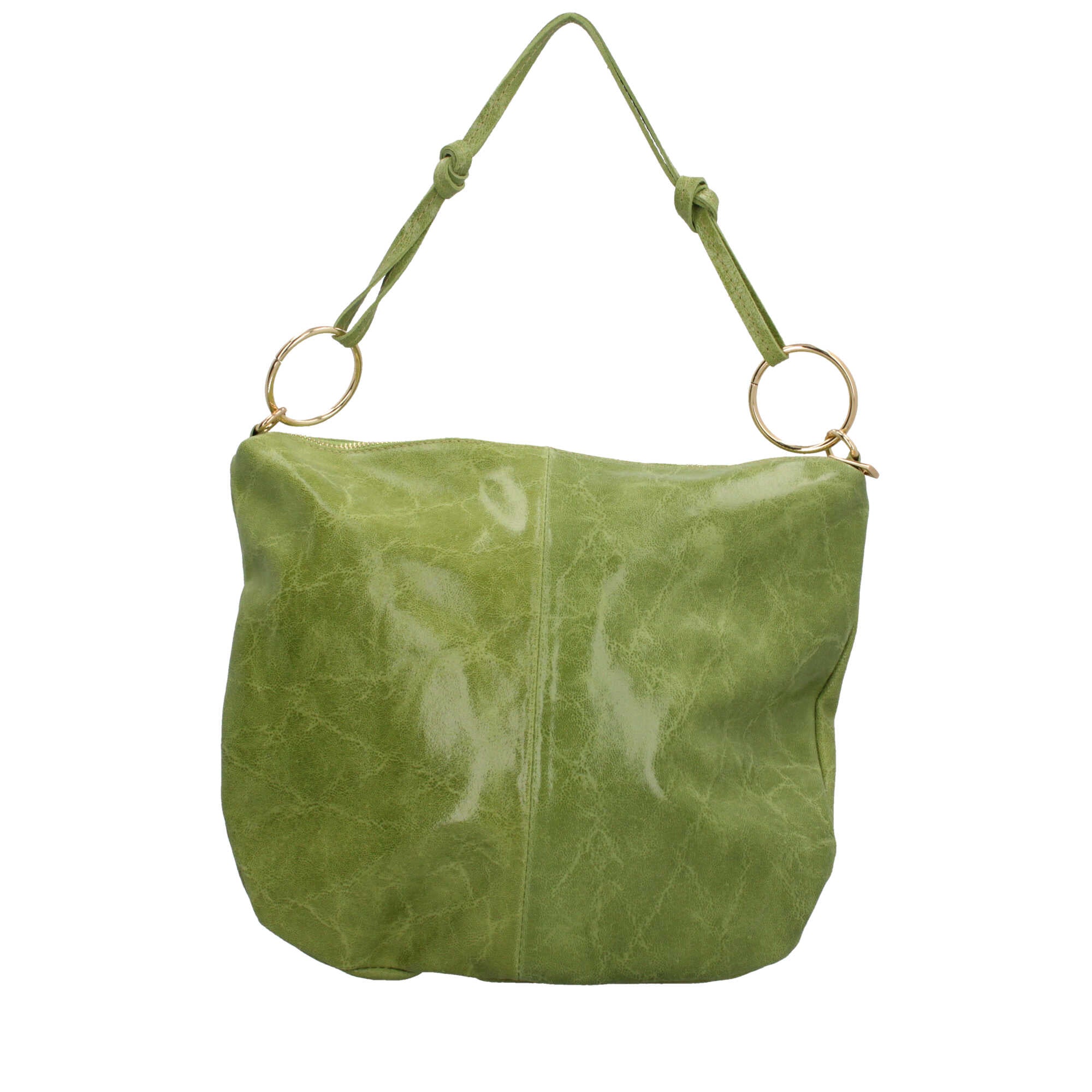 Borsa a spalla in pelle effetto vintage