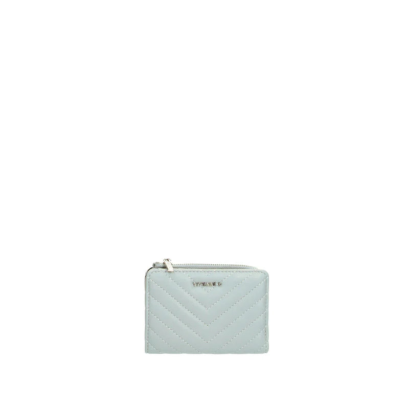 Portafoglio Vivienne D donna con zip compatto stile moderno elegante Azzurro TU | Giò Fashion