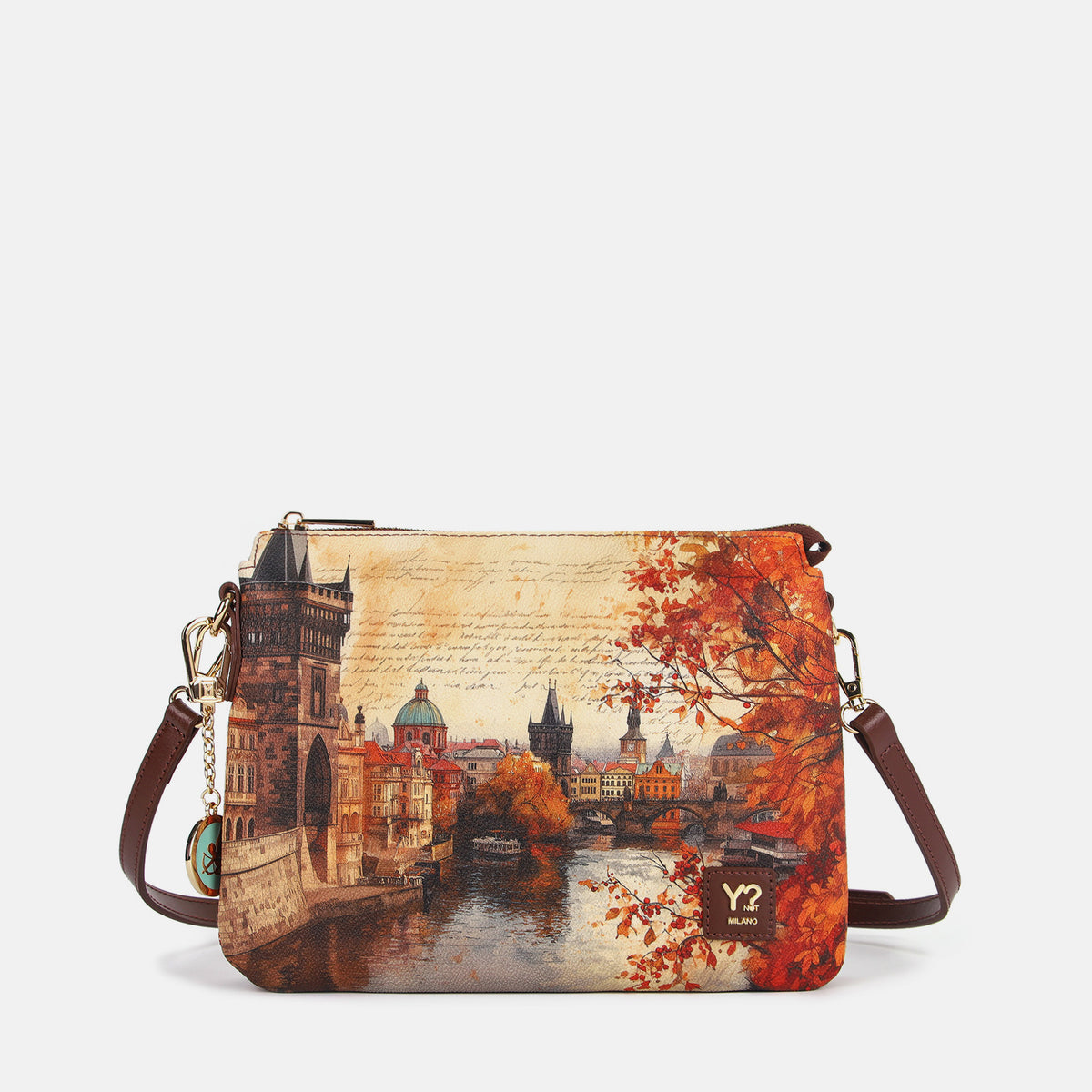 Ynot? Yes Bag Borsa a Tracolla Donna con Due Scomparti