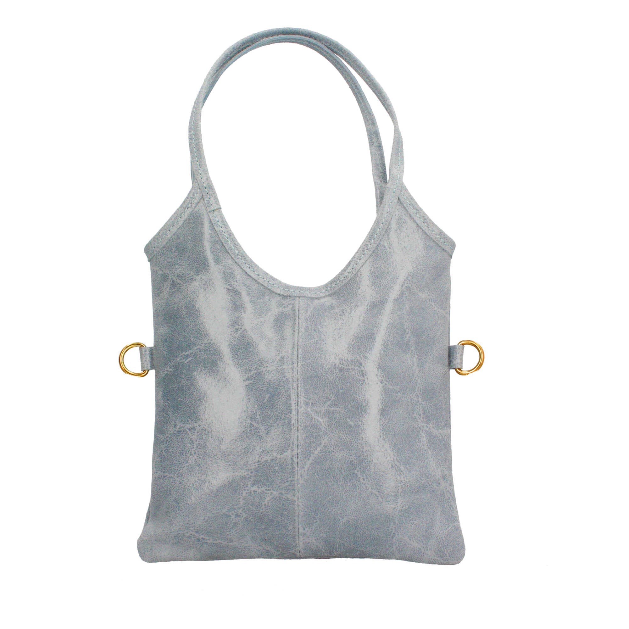 Borsa a mano in pelle Made in Italy con design sottile e moderno