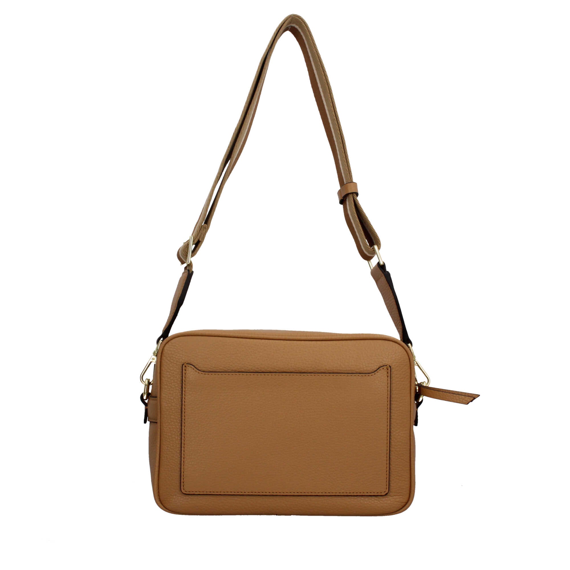 Gianni Chiarini Nina borsa a tracolla in pelle martellata con tasca frontale