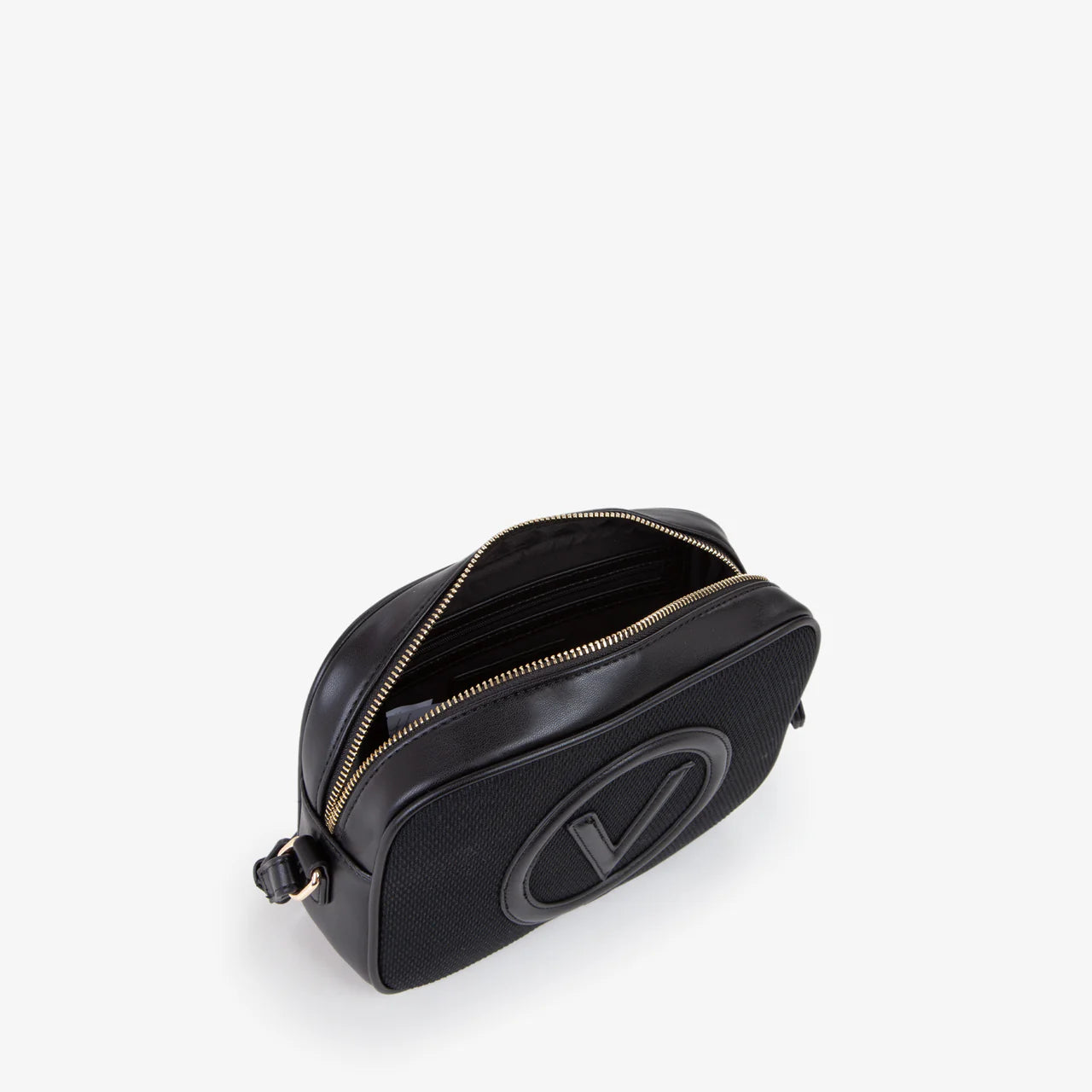 Borsa a spalla Valentino Covent con maxi logo frontale in rilievo