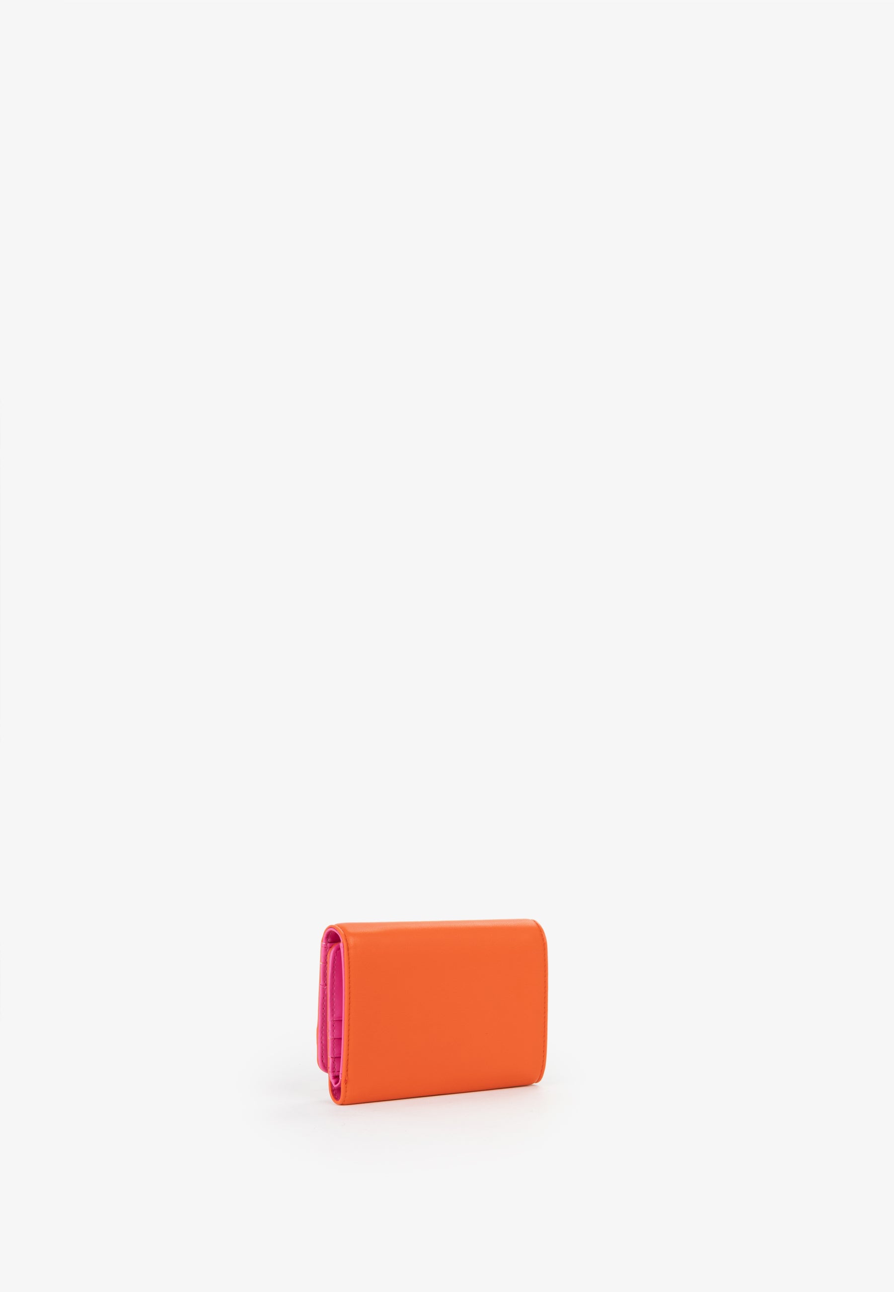 Portafoglio donna Mario Valentino con patta e dettaglio logo frontale ARANCIO-FUXIA TU | Giò Fashion