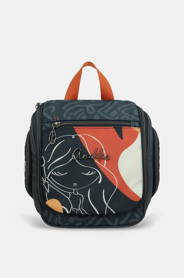 Beauty case da viaggio Anekke con manico superiore e tasche con zip
