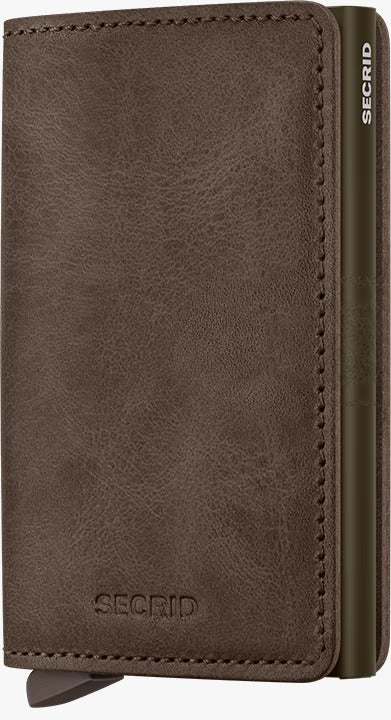 Portafoglio Secrid Slimwallet SV Oak compatto con protezione RFID