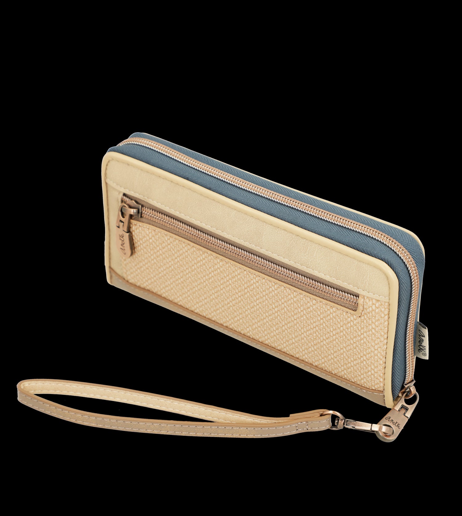 Portafoglio Anekke capiente ed elegante con chiusura zip