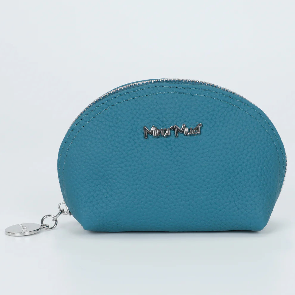 Portamonete MIMI MUA con zip e finitura effetto pelle Blu TU | Giò Fashion