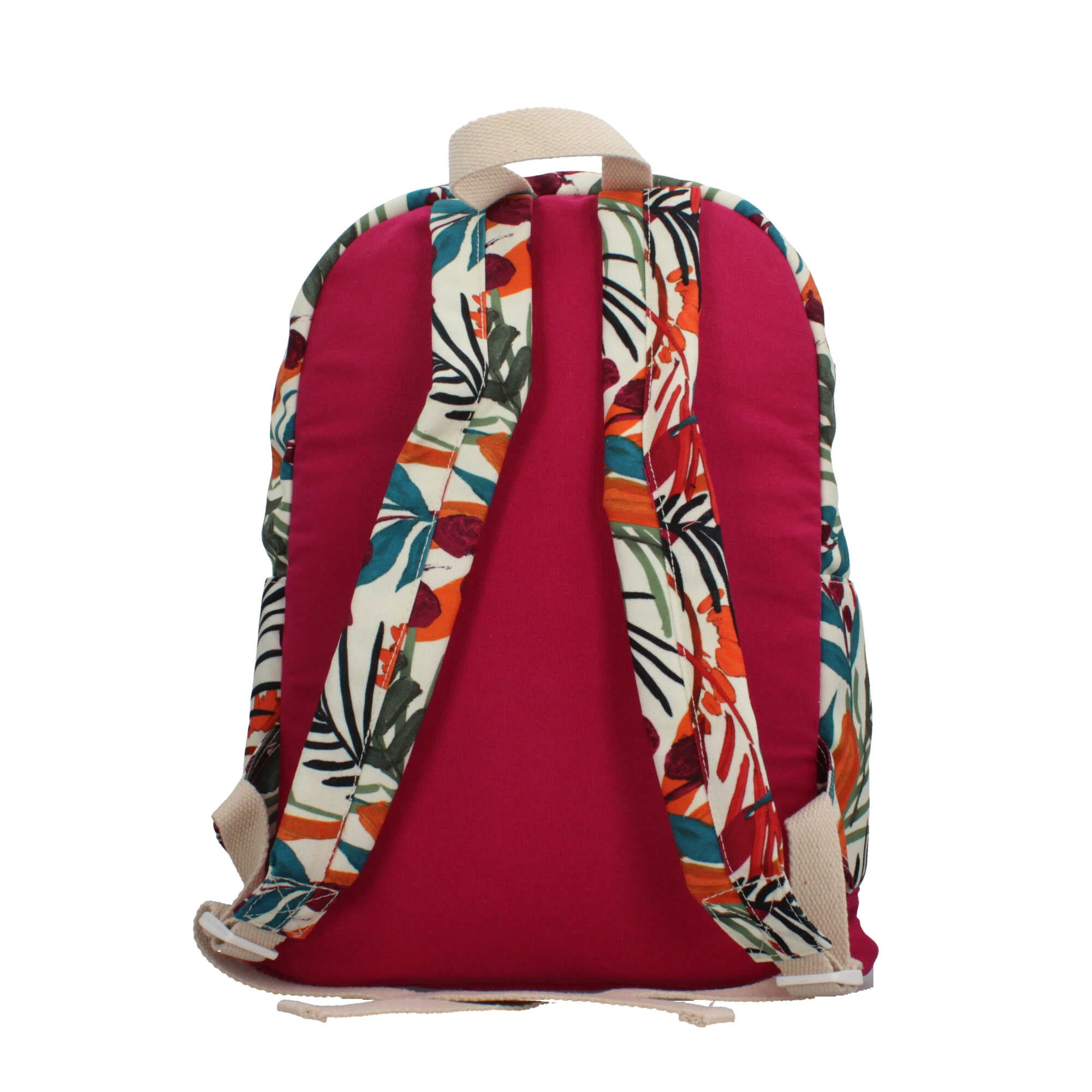 Zaino Kuve con stampa tropicale e fondo rinforzato