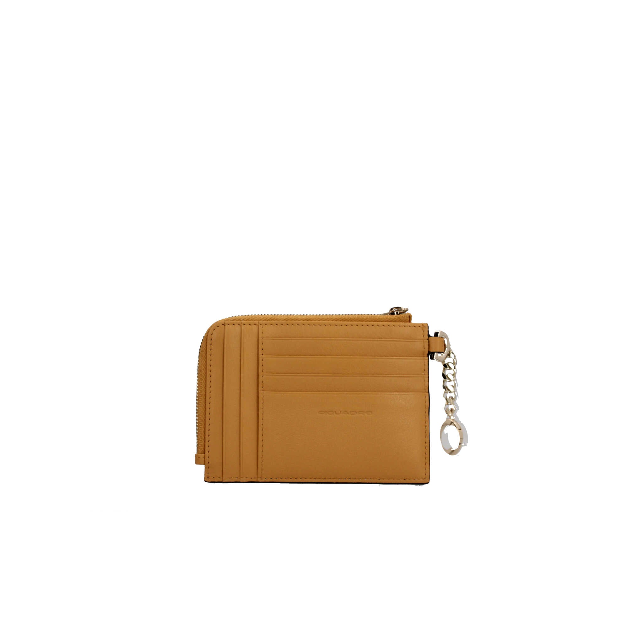 Piquadro portafoglio compatto in pelle con protezione RFID e porta monete