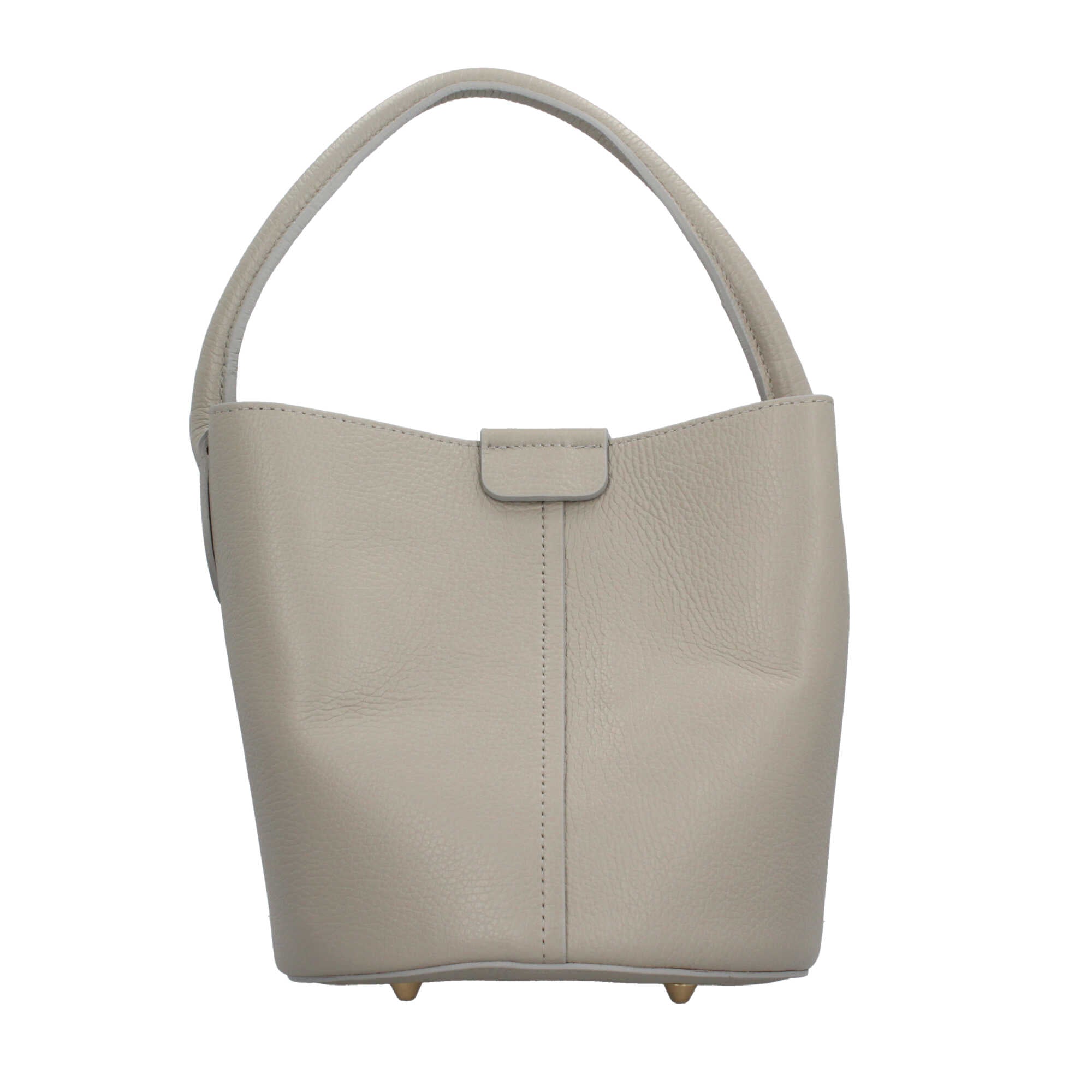 Borsa a secchiello in pelle Made in Italy