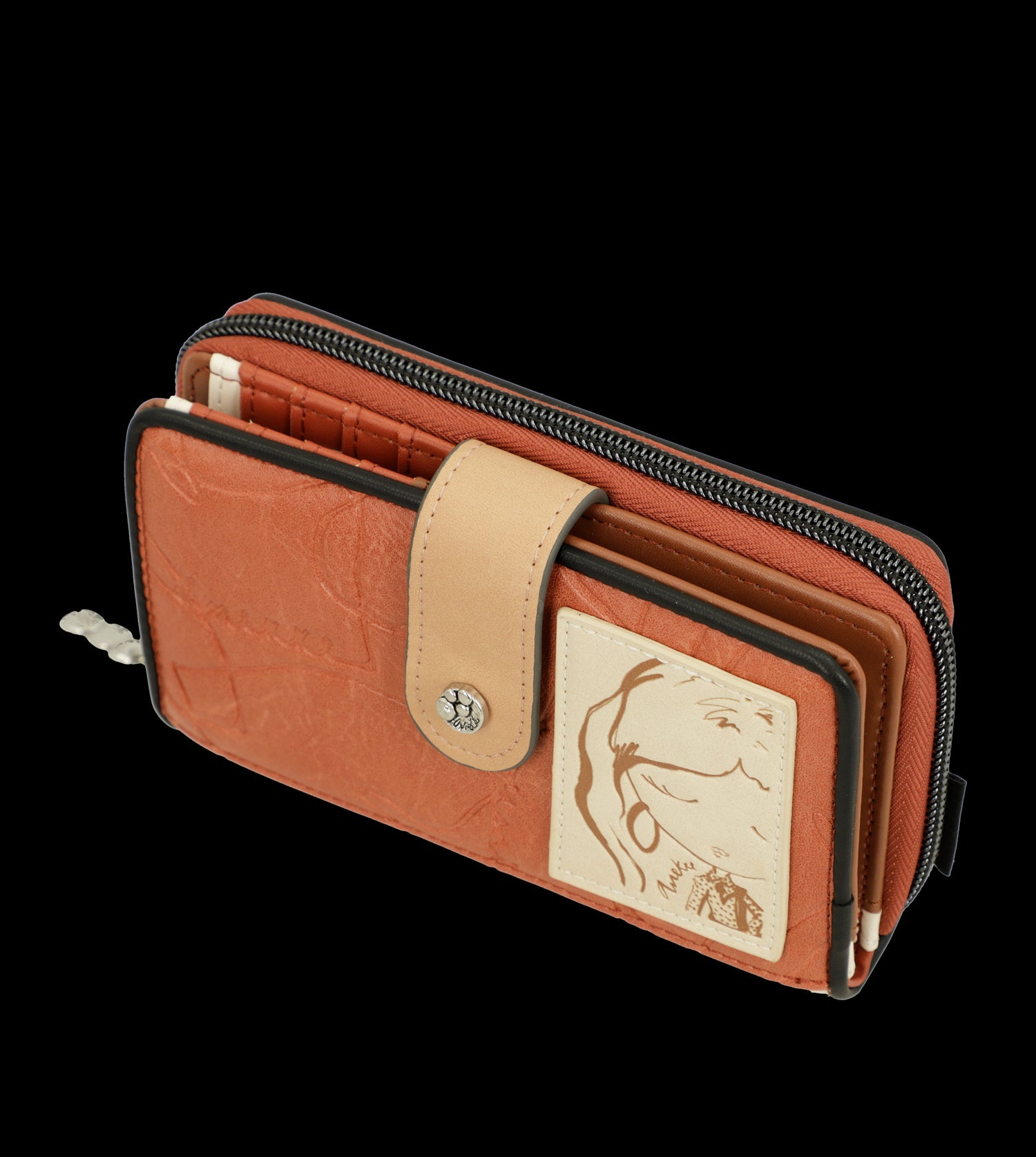 Portafoglio Anekke con zip e design originale