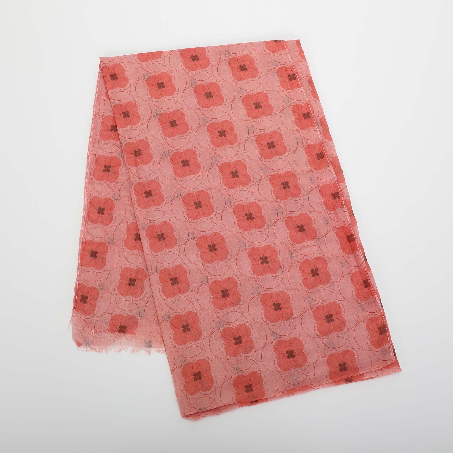 Foulard Mimi Mua con fiori geometrici