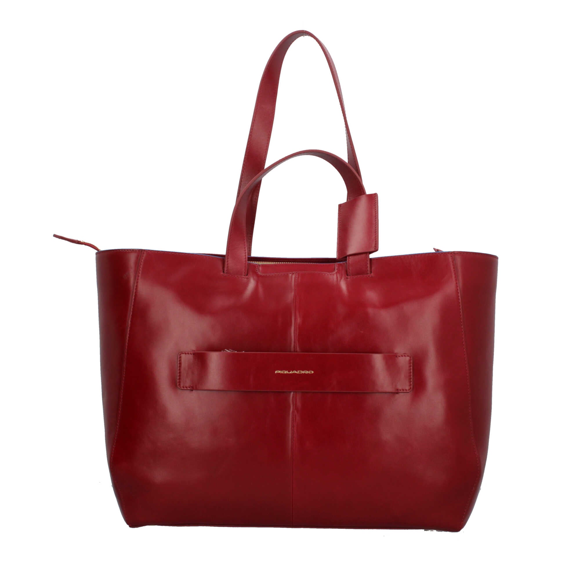 Tote bag Piquadro in pelle per laptop 15,6" con protezione RFID