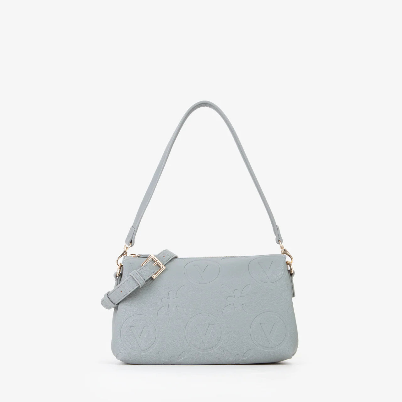 Valentino borsa a spalla Samba piccola con doppio manico Grigio TU | Giò Fashion