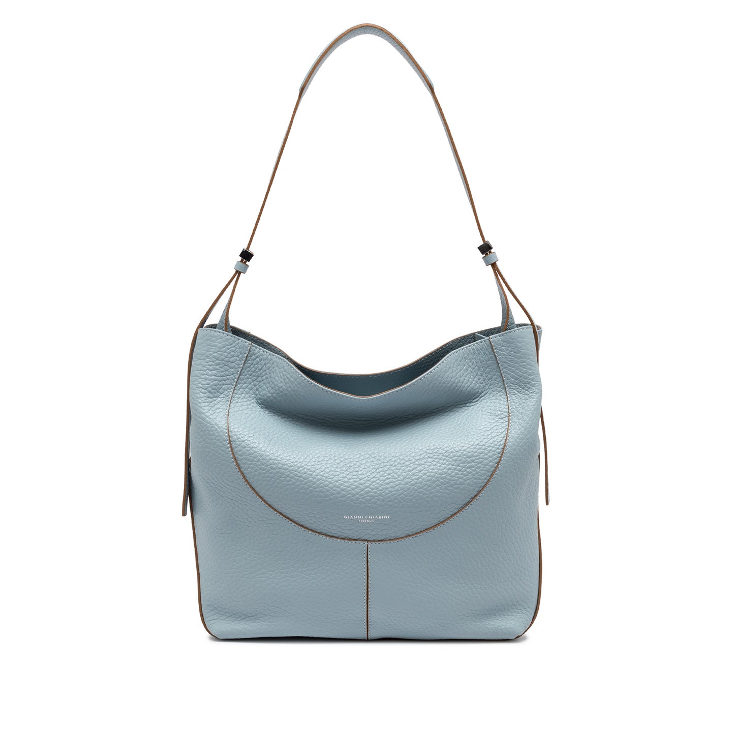 Gianni Chiarini Minerva borsa a spalla in pelle grana maxi con chiusura magnetica