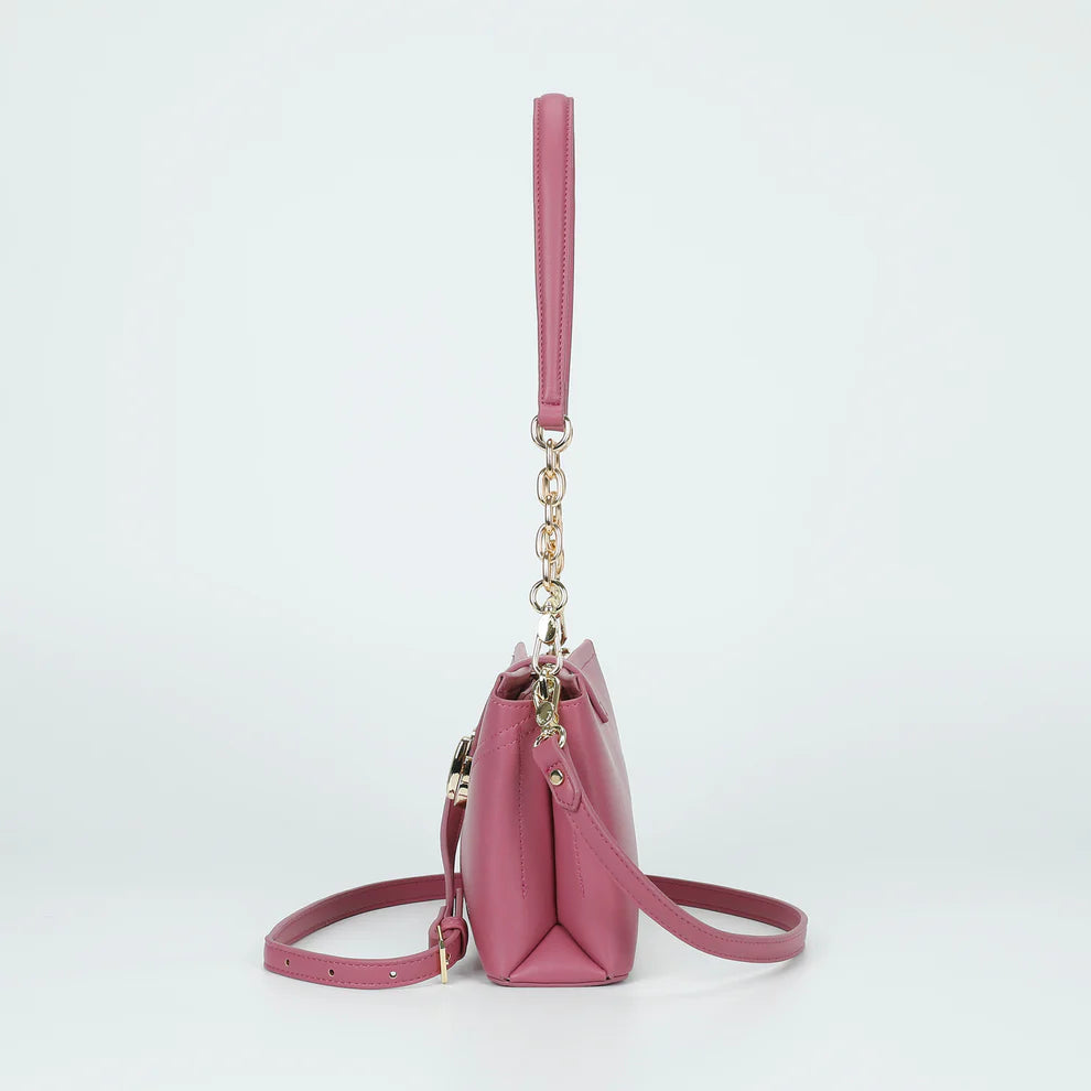 Borsa a spalla Mimi Mua con catena dorata e dettaglio centrale